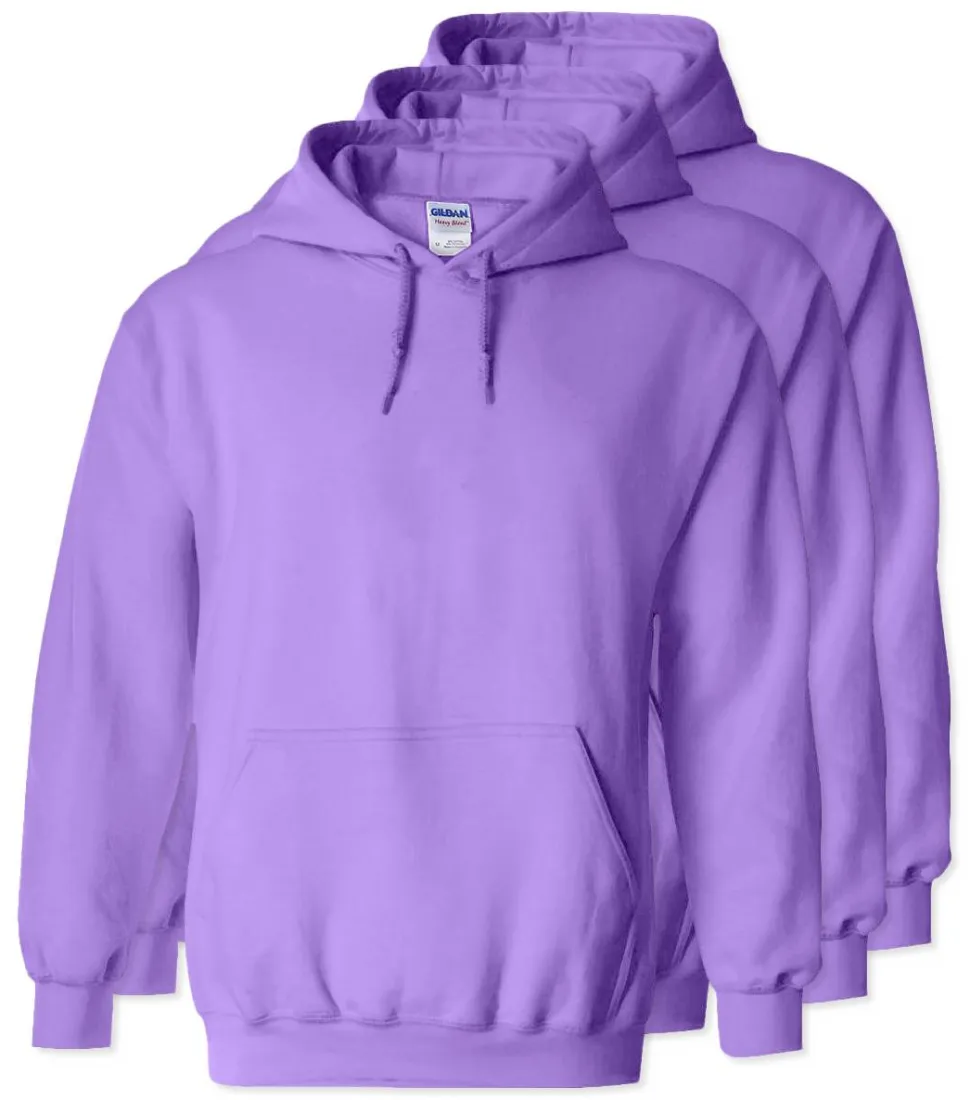 Lot de 3 Gildan 18500 - Sweat à capuche en molleton Heavy Blend