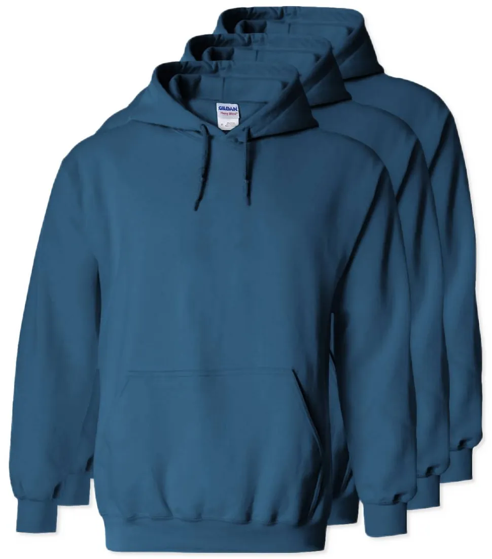 Lot de 3 Gildan 18500 - Sweat à capuche en molleton Heavy Blend