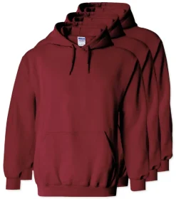 Lot de 3 Gildan 18500 - Sweat à capuche en molleton Heavy Blend