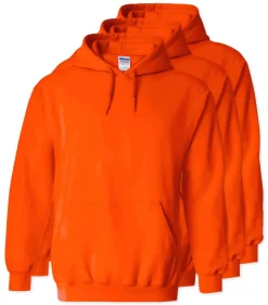 Lot de 3 Gildan 18500 - Sweat à capuche en molleton Heavy Blend