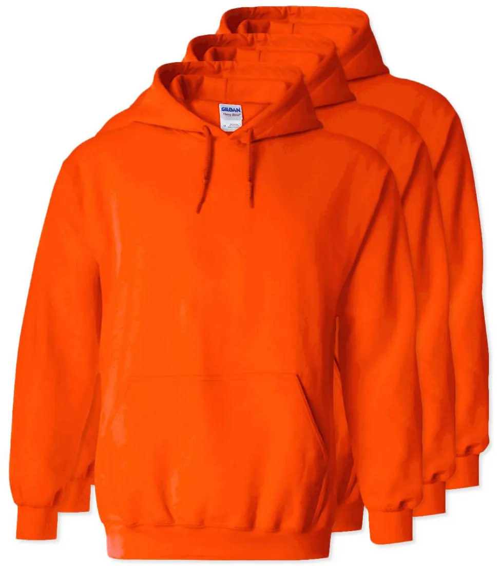 Lot de 3 Gildan 18500 - Sweat à capuche en molleton Heavy Blend