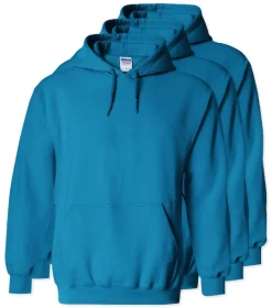 Lot de 3 Gildan 18500 - Sweat à capuche en molleton Heavy Blend