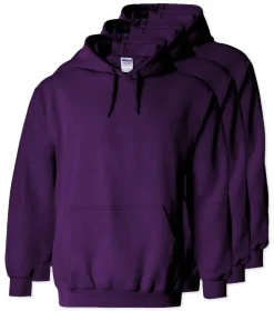 Lot de 3 Gildan 18500 - Sweat à capuche en molleton Heavy Blend