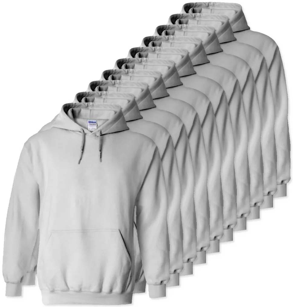 Lot de 100 Gildan 18500 - Sweat à capuche en molleton Heavy Blend