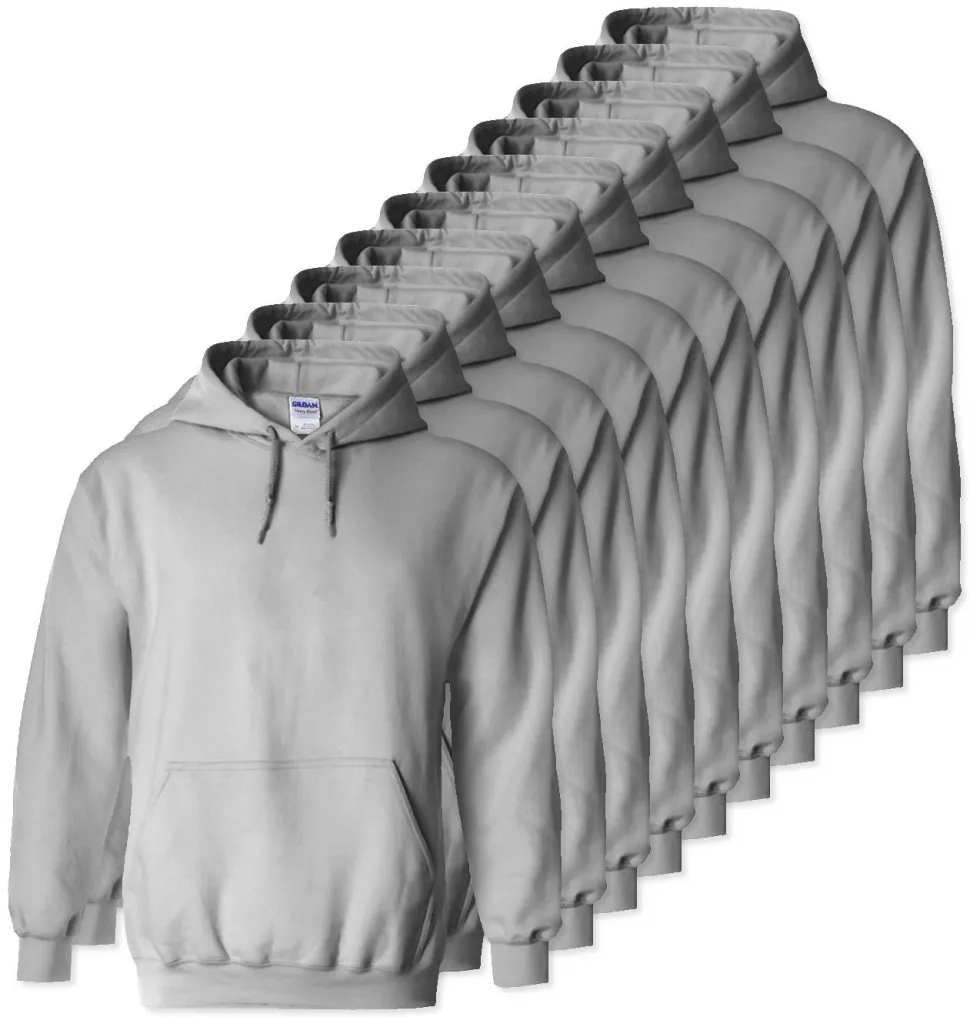 Lot de 100 Gildan 18500 - Sweat à capuche en molleton Heavy Blend