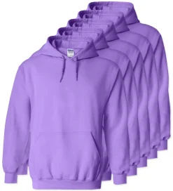 Lot de 5 Gildan 18500 - Sweat à capuche en molleton épais