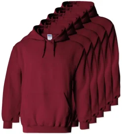 Lot de 5 Gildan 18500 - Sweat à capuche en molleton épais