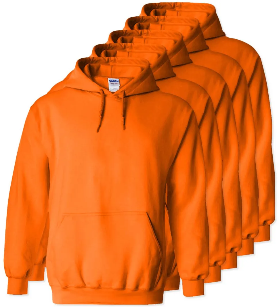Lot de 5 Gildan 18500 - Sweat à capuche en molleton épais