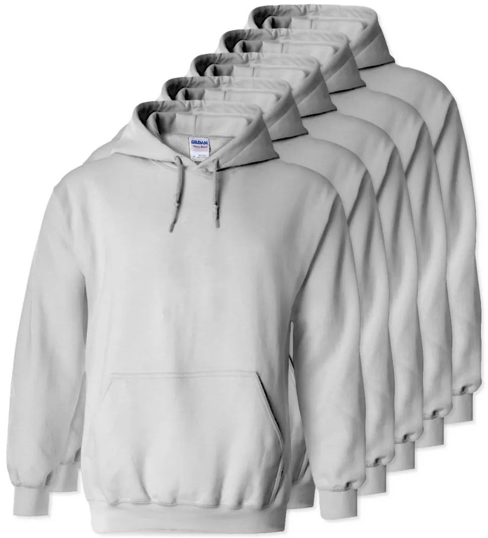 Lot de 5 Gildan 18500 - Sweat à capuche en molleton épais