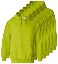 Lot de 5 Gildan 18500 - Sweat à capuche en molleton épais