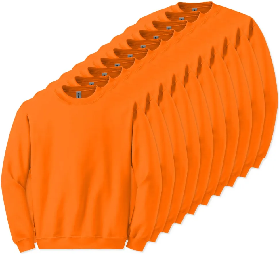 Lot de 10 Gildan 18000 - Sweat-shirt à col rond
