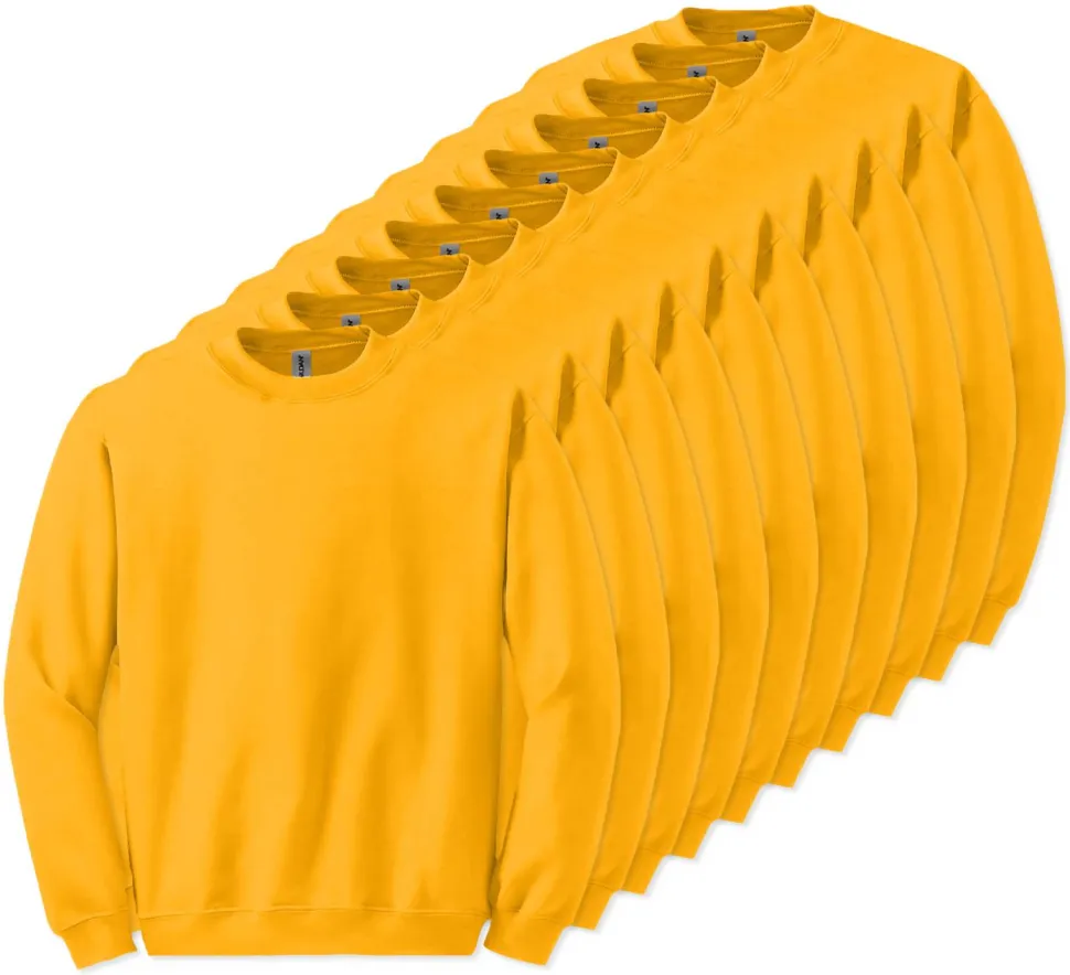 Lot de 10 Gildan 18000 - Sweat-shirt à col rond