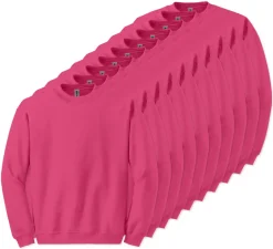 Lot de 10 Gildan 18000 - Sweat-shirt à col rond