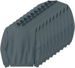 Lot de 10 Gildan 18000 - Sweat-shirt à col rond