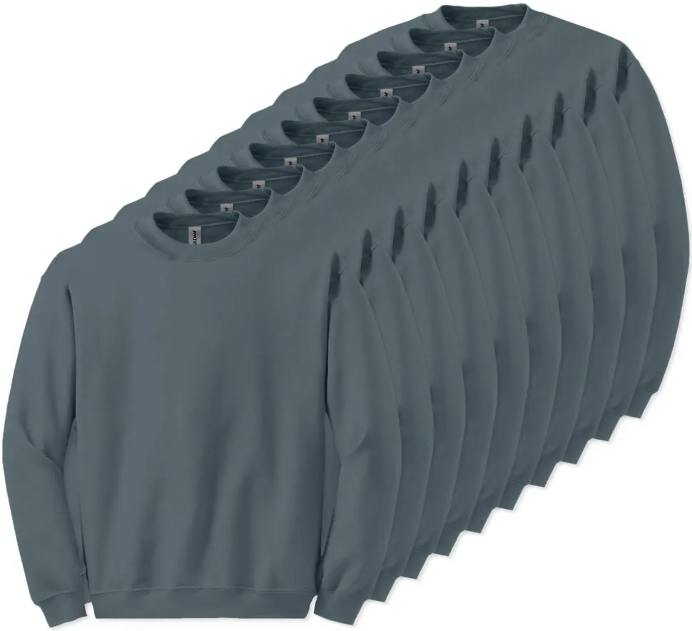 Lot de 10 Gildan 18000 - Sweat-shirt à col rond