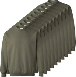 Lot de 10 Gildan 18000 - Sweat-shirt à col rond