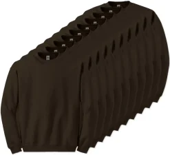 Lot de 10 Gildan 18000 - Sweat-shirt à col rond