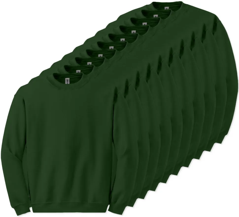 Lot de 10 Gildan 18000 - Sweat-shirt à col rond