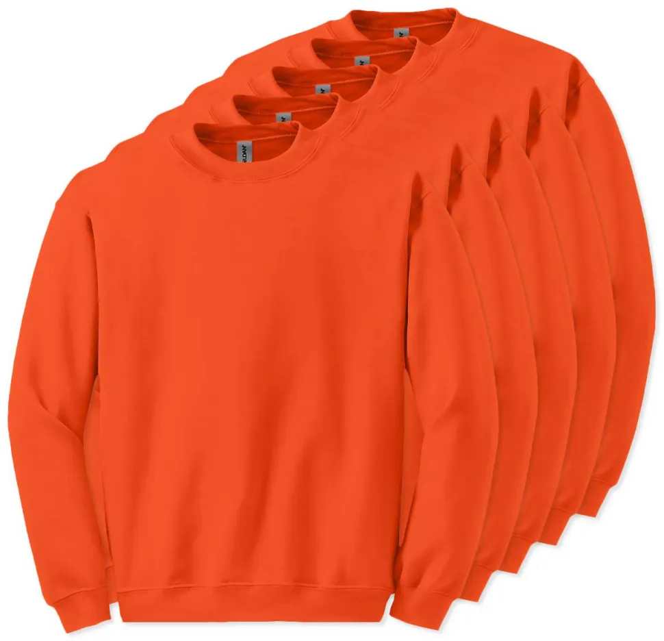 Lot de 5 Gildan 18000 - Sweatshirt à col rond