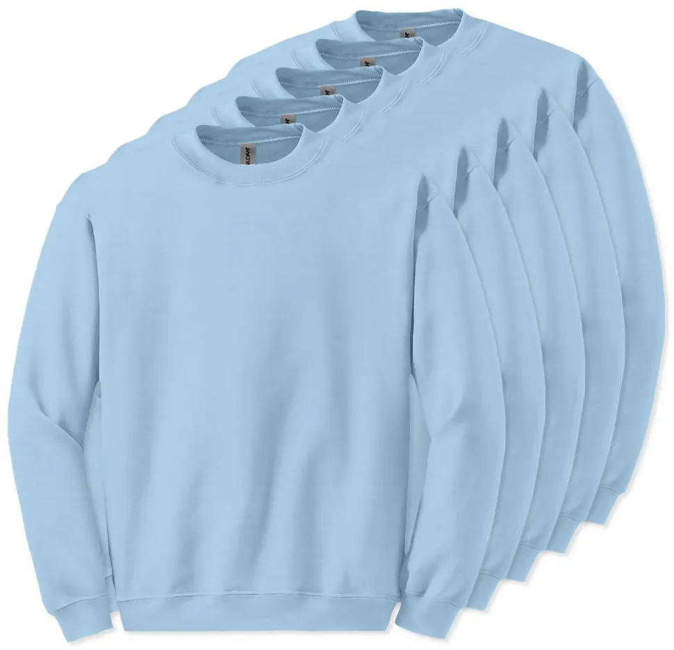 Lot de 5 Gildan 18000 - Sweatshirt à col rond
