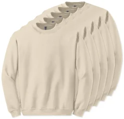 Lot de 5 Gildan 18000 - Sweatshirt à col rond