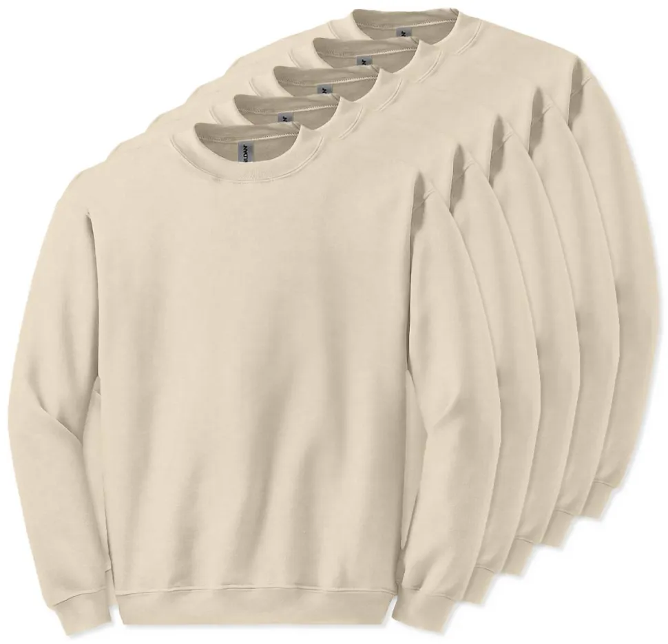 Lot de 5 Gildan 18000 - Sweatshirt à col rond