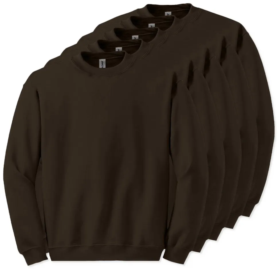 Lot de 5 Gildan 18000 - Sweatshirt à col rond