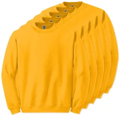 Lot de 5 Gildan 18000 - Sweatshirt à col rond