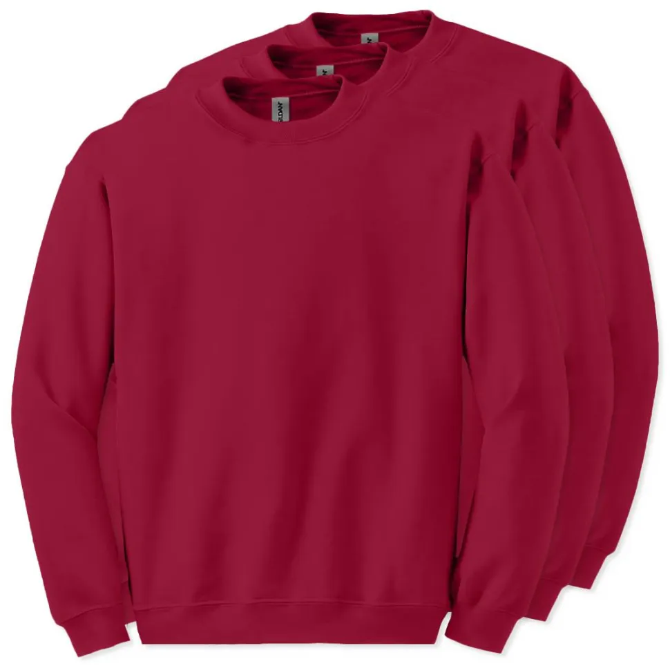 Lot de 3 Gildan 18000 - Sweat-shirt à col rond