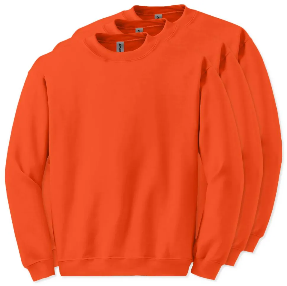 Lot de 3 Gildan 18000 - Sweat-shirt à col rond