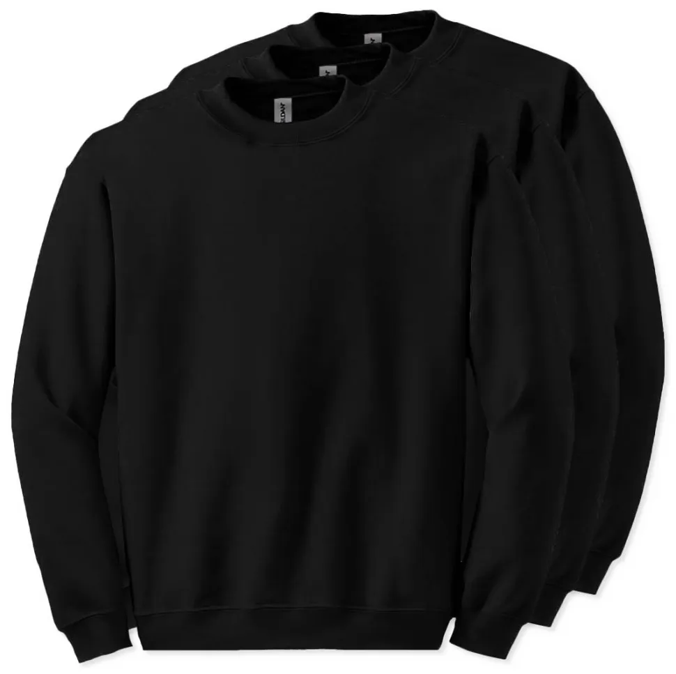 Lot de 3 Gildan 18000 - Sweat-shirt à col rond