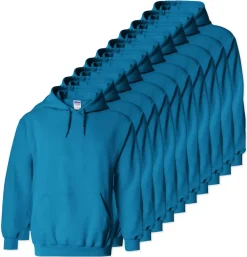Lot de 10 Gildan 18500 - Sweatshirt à capuche en molleton épais