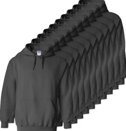 Lot de 10 Gildan 18500 - Sweatshirt à capuche en molleton épais