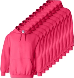 Lot de 10 Gildan 18500 - Sweatshirt à capuche en molleton épais
