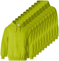 Lot de 10 Gildan 18500 - Sweatshirt à capuche en molleton épais