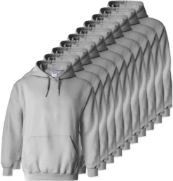 Lot de 10 Gildan 18500 - Sweatshirt à capuche en molleton épais