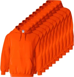 Lot de 10 Gildan 18500 - Sweatshirt à capuche en molleton épais