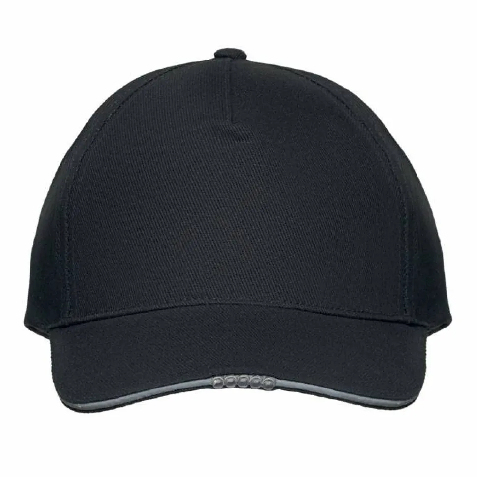 LUZCAP Casquette en coton LED à 5 pans - GiftRetail MO2439