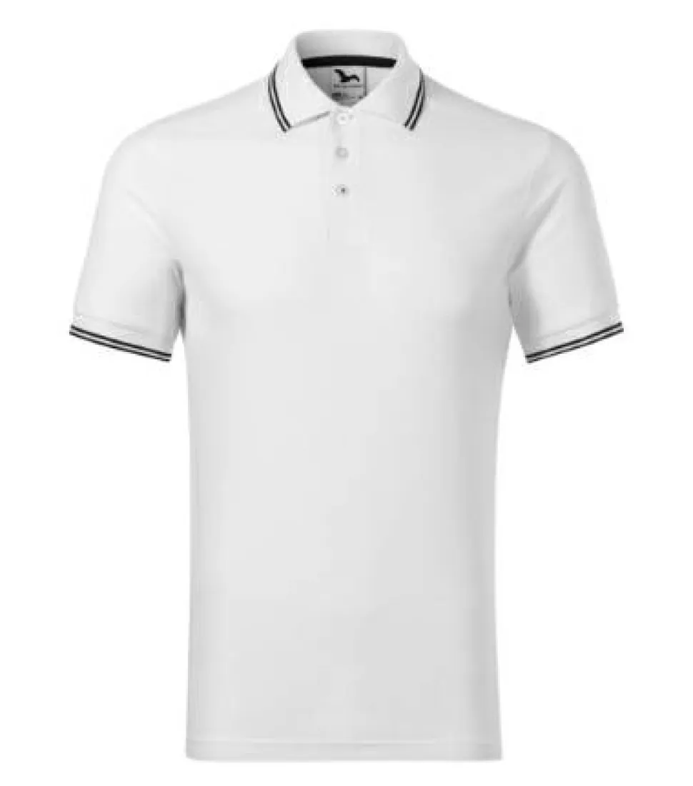 Malfini 232 - Polo Élégant à Rayures Contrastées