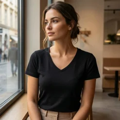 Malfini Premium 701 - T-shirt V Profond Élégance Active