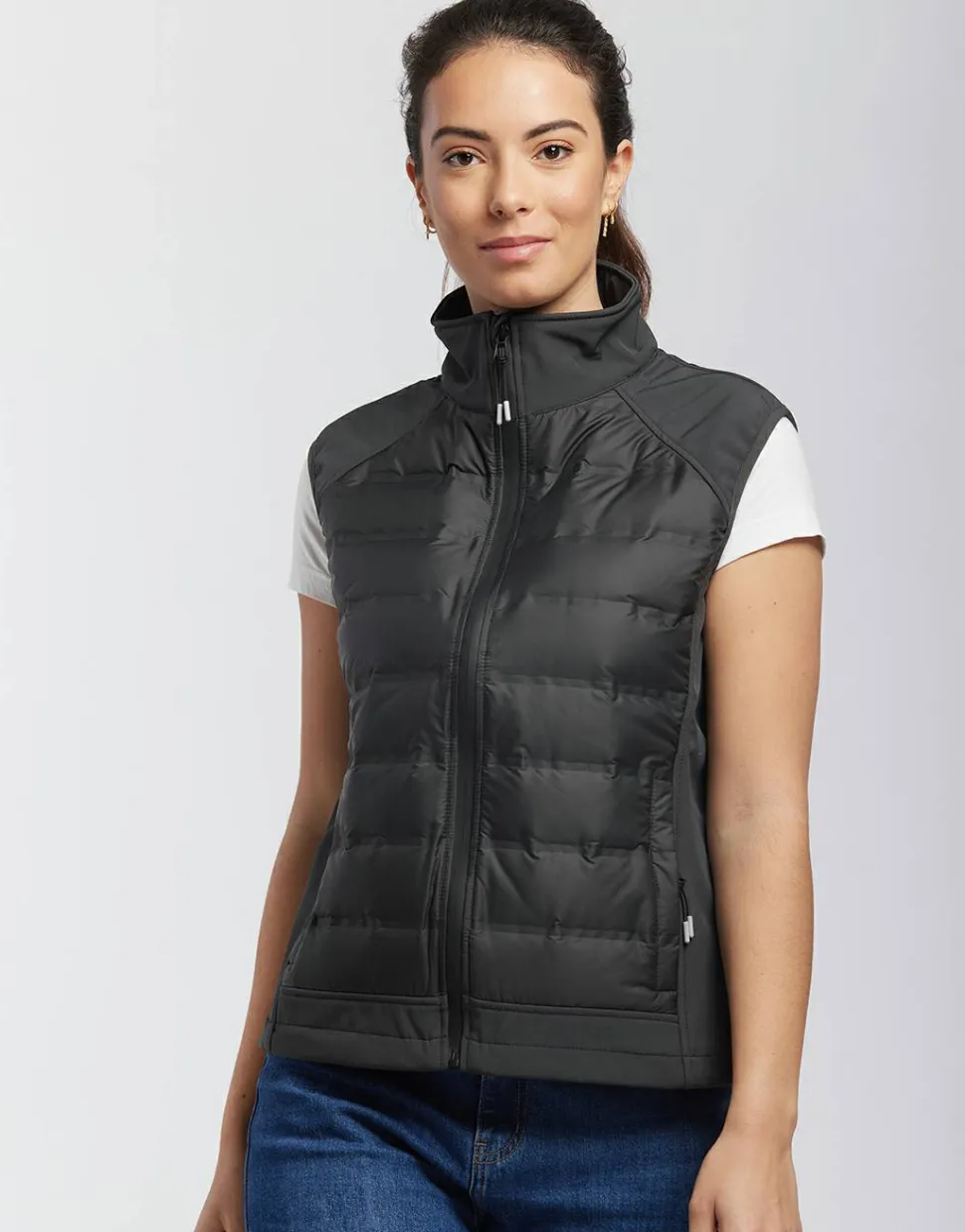 Mustaghata GAMMA - Bodywarmer Hybride Femme Softshell-Doudoune