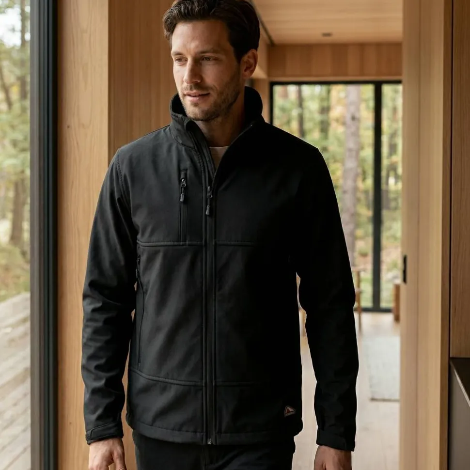 Mustaghata JASPER - Veste Softshell Homme 3 en 1 Imperméable et Confortable