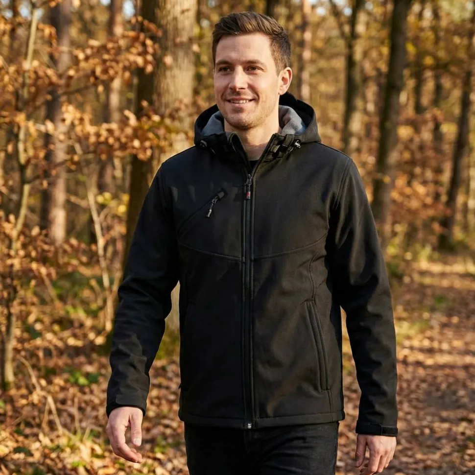 Mustaghata NISEKO - Veste Softshell Homme 3 Couches Respirante et Confortable