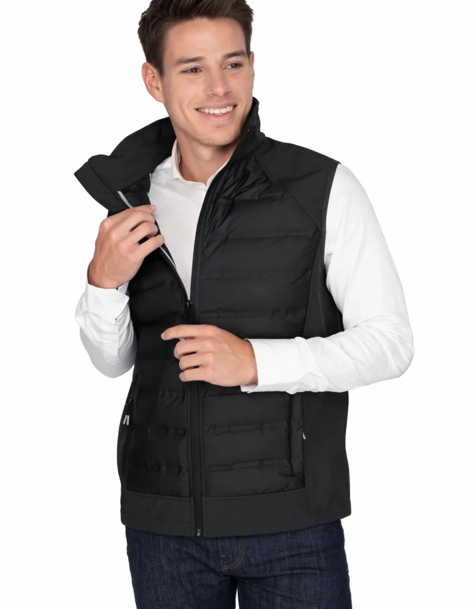 Mustaghata OMEGA - Bodywarmer Hybride Homme Softshell-Doudoune
