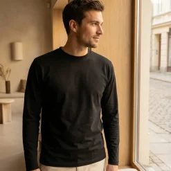 NEW MORNING STUDIOS NM009 - Tee-shirt ajusté manches longues