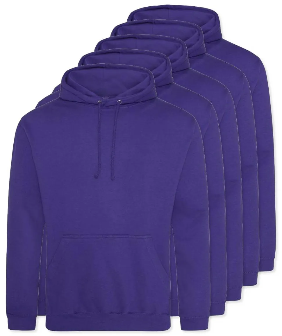 Pack de 5 AWDis Just Hoods JH001 - Sweat à Capuche Confort et Style Unisexe