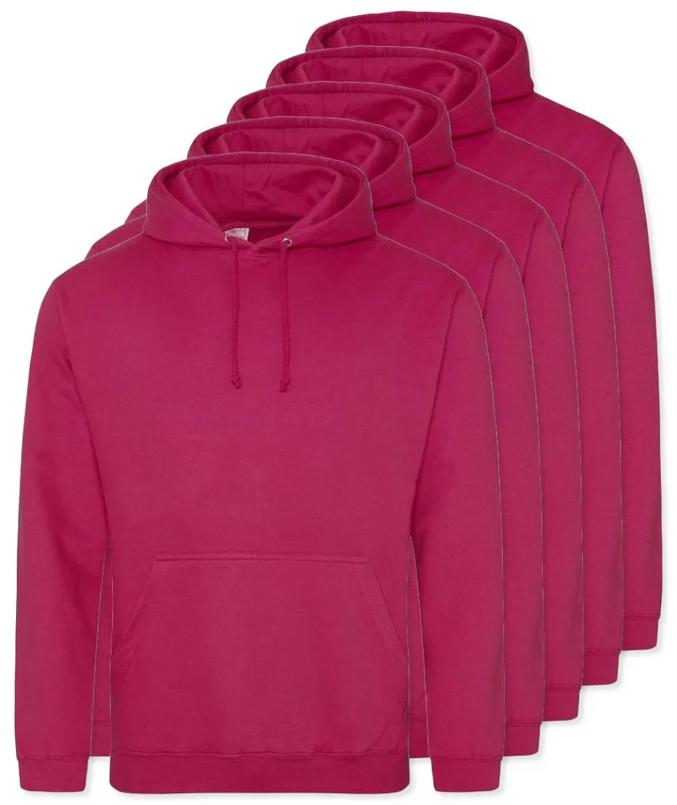 Pack de 5 AWDis Just Hoods JH001 - Sweat à Capuche Confort et Style Unisexe