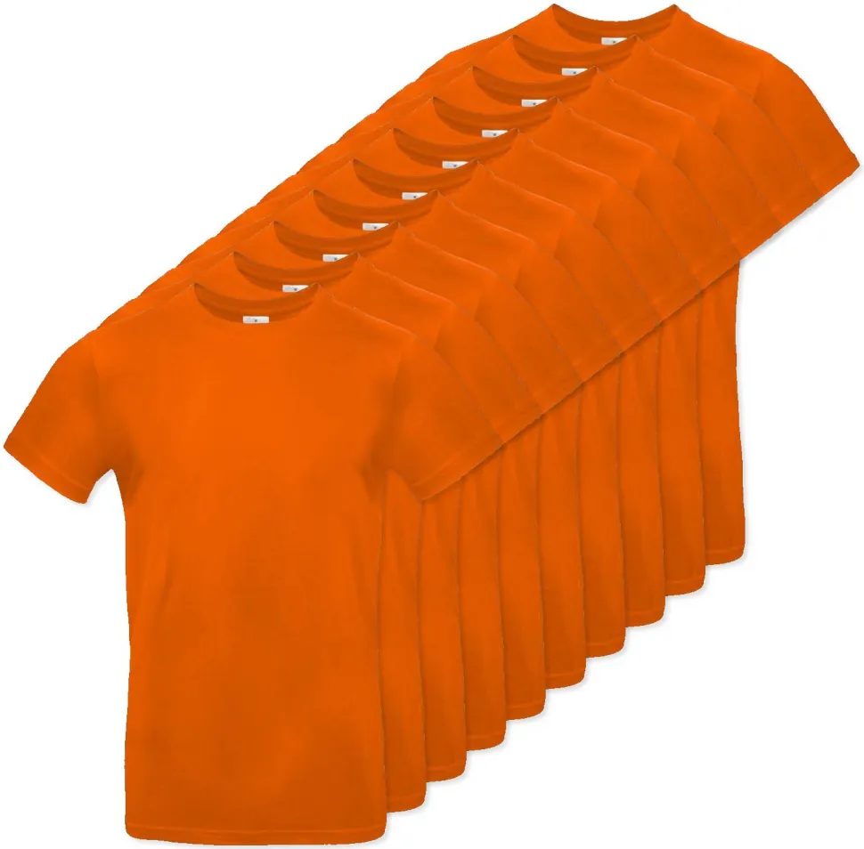 Pack de 10 B&C BC03T - Tee-Shirt Homme 100% Coton