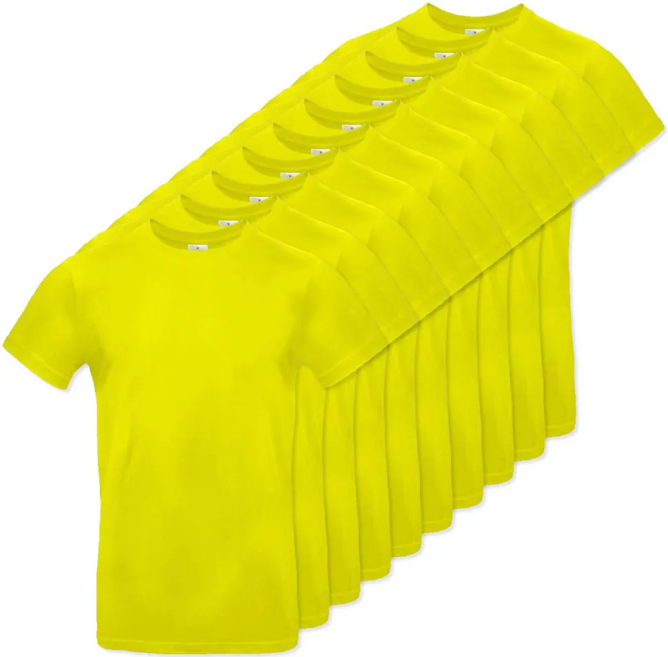 Pack de 10 B&C BC03T - Tee-Shirt Homme 100% Coton