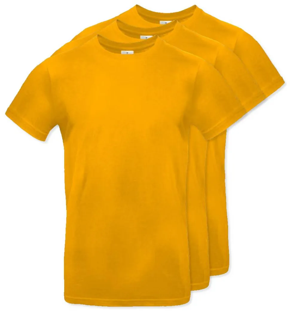 Pack de 3 B&C BC03T - Tee-Shirt Homme 100% Coton